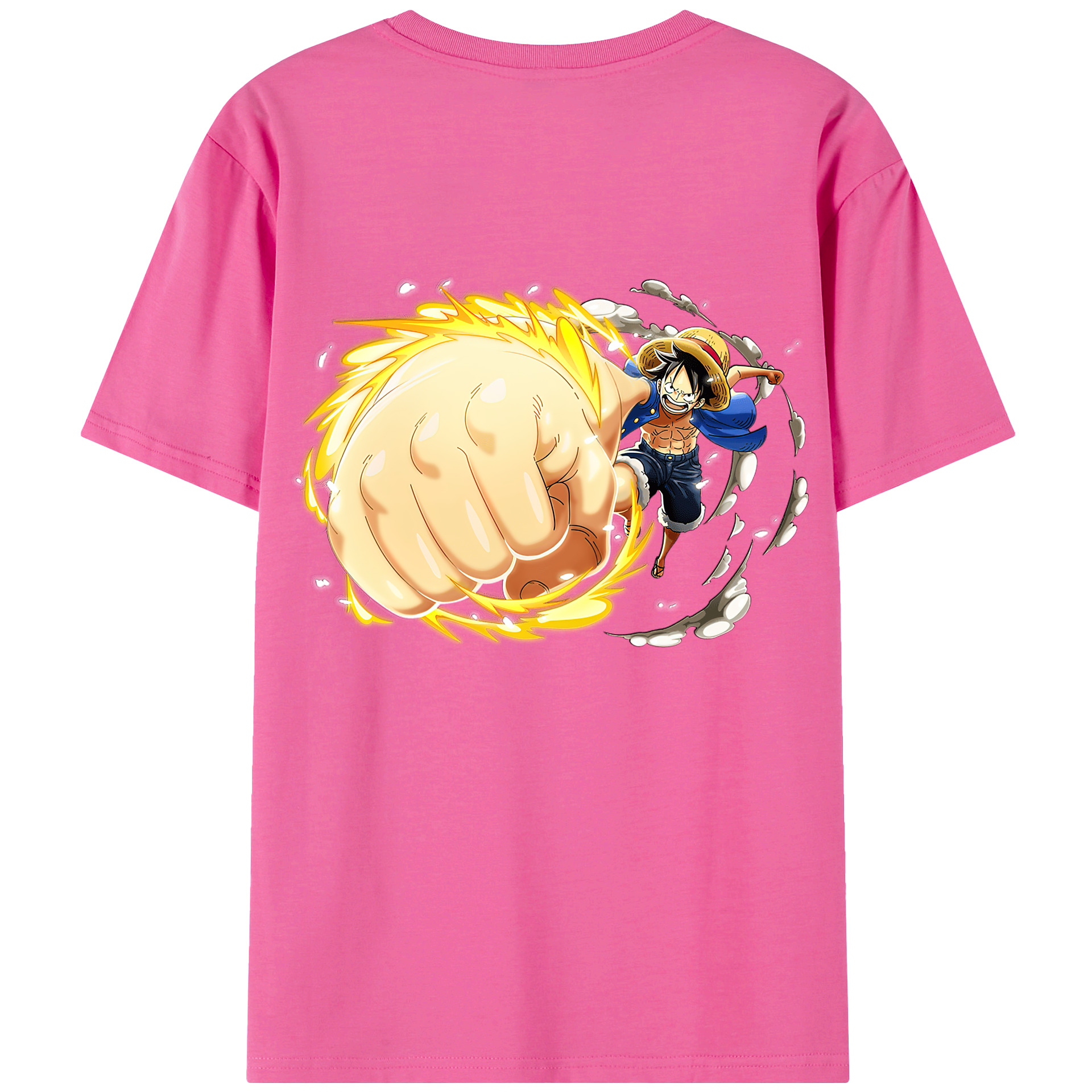 （画像用） ワンピース モンキー・D・ルフィ ONE PIECE Monkey D. Luffy レディース半袖Tシャツ(バックプリント)